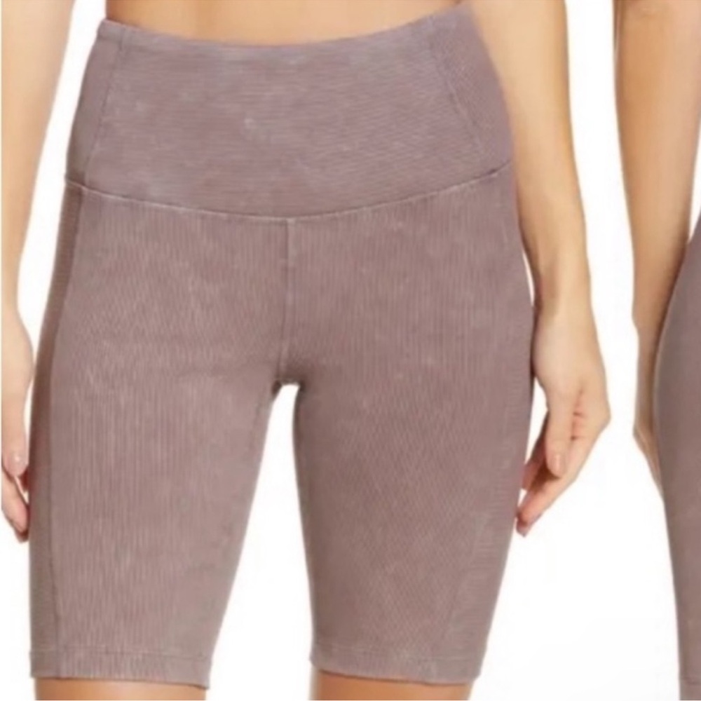 Zella Snow Wash Rib Bike Shorts